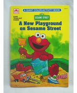 VINTAGE 1993 A New Playground on Sesame Street Children&#39;s COLORING ACTIV... - $273.21 MXN
