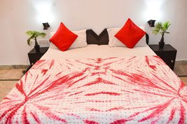 Kantha Quilt Tie Dye Soft Blanket Handmade Bohemian Bedding Throw Bedspr... - $79.99