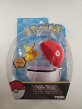 NEW Pokémon Pikachu and Repeat Ball Action Figure Set Pokéball Carry Cli... - $13.81
