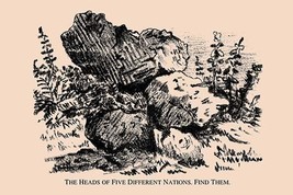 The Heads of Five Different Nations. Find Them. - £15.94 GBP