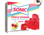 6x Packs Sonic Cherry Limeade Flavor Gelatin | 6 Servings Per Pack | 3.94oz - $24.89