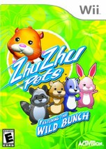 Zhu Zhu Pets Featuring The Wild Bunch Nintendo Wii Video Game animal multiplayer - £4.07 GBP