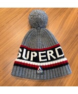 Superdry DRYJPN Beanie Bobble Hat Pom Winter Outdoor One Size Grey Black... - $376.73 MXN