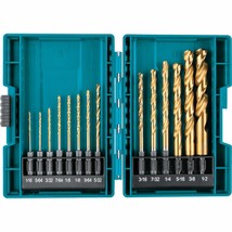 B-65399 Impact Gold 14 Pc. Titanium Drill Bit Set, 1/4 In. Hex Shank - £27.49 GBP