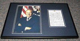 President Gerald Ford Facsimile Signed Framed 1978 Letter &amp; Photo Display  - £54.60 GBP