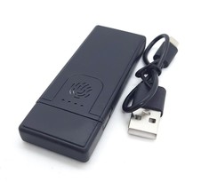 Touch Sensing Black Rechargeable Flameless Windproof USB Cigarette Lighter - $12.86