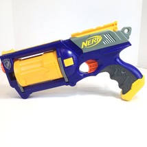 Nerf N-Strike Maverick Rev-6 Revolver Toy  Gun Foam Dart Gun Purple And Yellow - $7.45