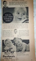 Gerber Baby Foods One Mother To Another 1940s Magazine Print Advertisements Art - £3.90 GBP