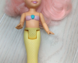 Playskool 1991 My Pretty Mermaids vintage 1991 doll pink hair yellow tail - $12.86