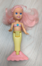 Playskool 1991 My Pretty Mermaids vintage 1991 doll pink hair yellow tail - £10.05 GBP