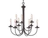 9 CANDLE FARMHOUSE CHANDELIER Large 2 Tier Grandview Candelabra USA Hand... - $669.95