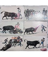 Lot Of 6 c.1906, Spain Spanish Bull Fighter Postcards Toro - £22.92 GBP