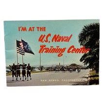 Vintage I&#39;m at the U.S. Naval Training Center San Diego CA Photo Booklet Navy - £15.16 GBP