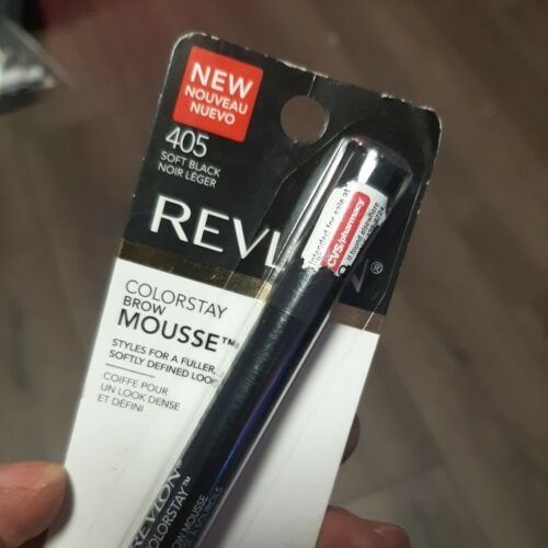Primary image for Revlon ColorStay Brow Mousse Eyebrow Color 405 Soft Black  New, Carded