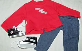 18" doll clothes hand made outfit Bah Humbug Christmas Carol shirt shoes... - $8.63