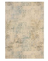 EORC Distressed Bohemian Moderno Mosaic Rug, 4&#39; 4 x 6, Green - £69.72 GBP+