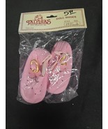 Tallinas Mary Jane Pink Patent Leather Doll Shoes Style 293 Size 3 Vinta... - $92.91 MXN