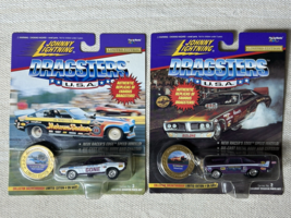 Lot Of 2 Johnny Lightning Dragsters USA: &#39;72 Color Me Gone &amp; &#39;58 Christi... - $11.88