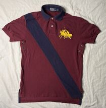 Vintage Polo Ralph Lauren Big Pony Shirt Men’s Small Red Blue Short Sleeve - $25.00