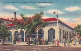 St. Petersburg Florida FL U. S. Post Office Sunshine City 1963 Postcard C03 - £2.39 GBP