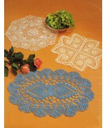 Vtg Pineapple Crochet Doilies Bowl Placemat Tablecloth Runner Rita Weiss... - £10.29 GBP