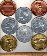 Coasters  - Set of 8 U.S. Coins - $9.75