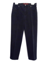 Gloria Vanderbilt Black Denim Jeans 10 short Hi Rise Straight Leg Stretc... - $9.83
