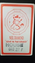 NEIL DIAMOND - ROSEMONT, ILLINOIS VINTAGE ORIGINAL CLOTH BACKSTAGE PASS - $189.54 MXN
