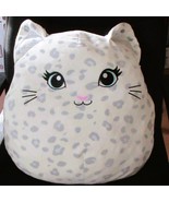 Justice Squishmallow 18&quot; Crystal Snow Leopard Cat Plush Toy Soft Cuddly ... - $280.23 MXN