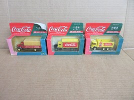 Lot of 3 Vintage Die Cast Coca Cola 1:64 Scale Mack Trademarks Model BM ... - £36.34 GBP