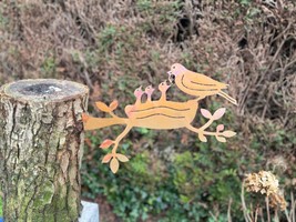 Feeding Birds – Iron Sculpture. 45x1x30cm - $49.95