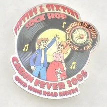 GWRRA of Ohio Cabin Fever 2004 Sock Hop Gold wing Road Riders Pin Button - $9.95