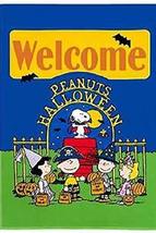 Peanuts Welcome Halloween Garden Flag,12&quot; x 18&quot; - £19.97 GBP