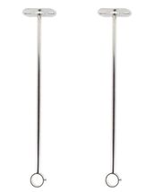 2 Pack Ceiling Mount Bracket, Stainless Steel Wardrobe Pipe Rod Holder 1... - $14.66