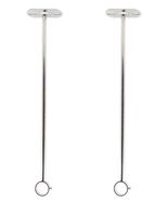 2 Pack Ceiling Mount Bracket, Stainless Steel Wardrobe Pipe Rod Holder 1... - $270.43 MXN