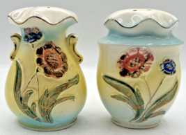 Vintage Retro Salt and Pepper Shakers Matching Floral U260/41 - £14.08 GBP