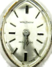 Waltham 17Jewels Wind Up Mechanical Incabloc Swiss Silver Tone Vintage Watch - $41.42