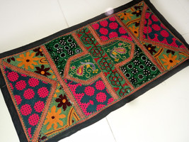 Wall Tapestry Bohemian Hand Patchwork Table Runner Decor Vintage Hanging W42 - £19.89 GBP