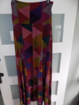LuLaRoe Multi Colored Triangles Maxi Skirt Size XS Women&#39;s NEW - $28.00