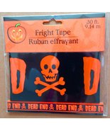 Pirate Skull Crossbones-DEAD END-Fright Caution Tape-Halloween Decoratio... - £2.33 GBP