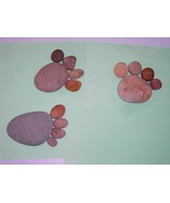 Stone Art--Foot Print Rocks--15 Great Rocks That Look Great Together - $473.55 MXN