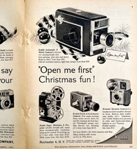 Eastman Kodak Cameras Christmas Advertisement 1961 Auto 8 Brownie Starmite DWS6C - £19.66 GBP