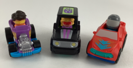 Fisher Price Little People Wheelies Push Along Racer SUV Hot Rod Convert... - $14.80