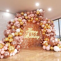 Rose Gold Balloon Arch Kit – Pink, White &amp; Gold Party Garland Decor - $39.99