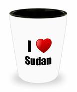 Sudan Shot Glass I Love Country Lover Pride Funny Gift Idea For Liquor Lover Alc - $12.84