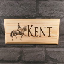 Personalised Dressage Horse Sign, Stable Door Pony Racing Name Plaque Gift Farm - £13.14 GBP