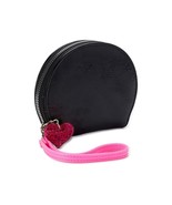 NWT No Boundaries Pink Black Shiny Stylish Wallet Small Zip Coin Case - £5.12 GBP