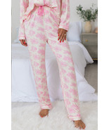 Pink Floral Long Sleeve and Pants Pajamas Set - $730.00 MXN