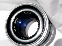 M39 Fujimoto E-Lucky 3.5/75mm Anastigmat Enlarging lens, 6x6 medium format - £36.97 GBP