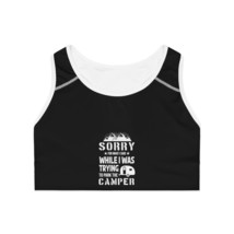 Personalized Grey Camper Meme Sports Bra for Women - £32.03 GBP+